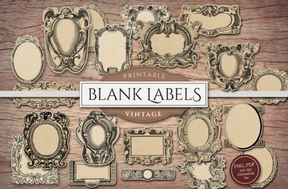 Download Blank Vintage Labels - Vintage Collection