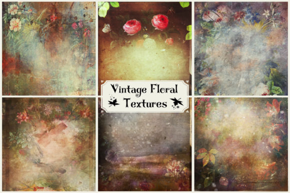 Download Vintage Floral Textures, Art Textues - Vintage Collection