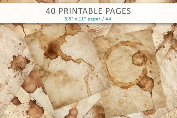 Download Coffee Stained Vintage Paper - Vintage Collection