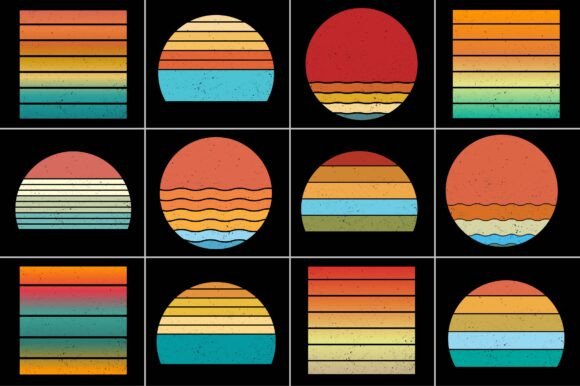 Download Sunset Vintage Retro Background - Retro background Collection