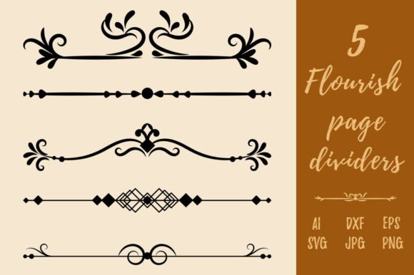 Download Decorative Vintage Flourish Page Divider - Vintage Collection