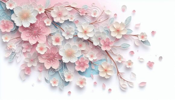 Download Soft Pastel Chinese Cherry Blossoms Fall - Soft Collection